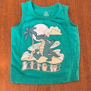 😊FREE😊 George Aqua Kids Tank Top with Gator Graphic size 6-12m